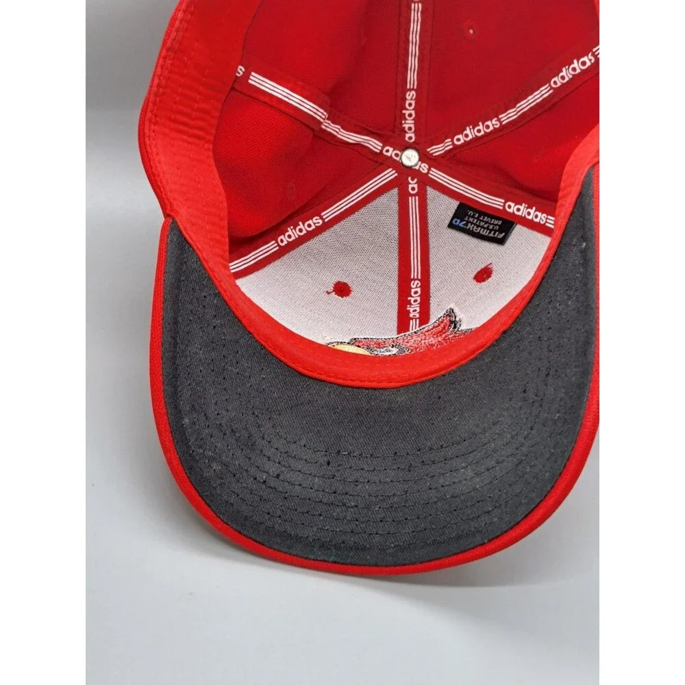 adidas Louisville Cardinals NCAA Fitted Cap Hat Red Black White L/XL